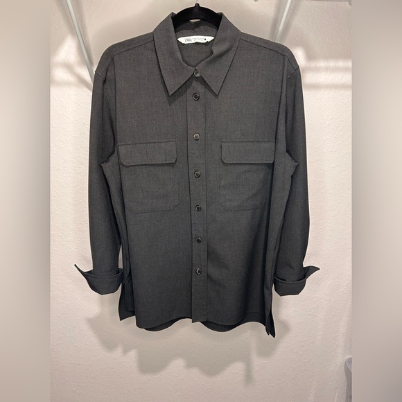 Zara Tops - Zara Voluminous Long Sleeve Shirt